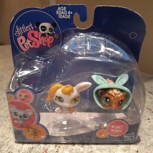 NEW Littlest Pet Shop 1417 Bunny Rabbit 1418 Guinea Pig